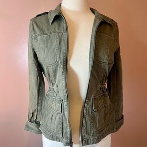Army Green Utility Cargo Jacket – Size XS